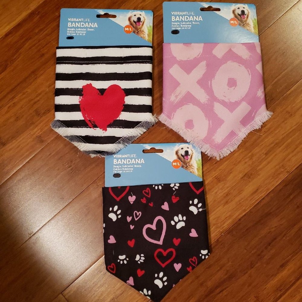 Love of Pets - 3 piece bandana set (M/L)